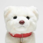 Akita Inu Yochiyochi White Plush Toy 16cm Sitting Puppy  D0066  Officially Japan