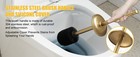 Toilet Brush And Holder  Toilet Cleaner Bowl Set With Two Brush With
