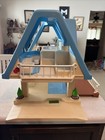 Vintage Little Tikes Family Dollhouse Blue Roof Doll House Only No Accessories