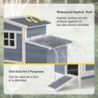Chicken Coop For 2 Chickens Outdoor Rabbit Hutch Cage W  Ramp   Nesting Box