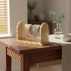 Single Spool Yarn Rack Solid Wood Rotating Yarn Dispenser Sturdy And