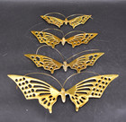New Vintage Brass Butterflies Set Of 4 Wall Decor Montgomery Ward Korea 8  - 14 