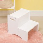 Step Stool  Wooden 2 Step Stools For Bathroom Sink Potty Training Kitchen Dual