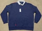 Polo Ralph Lauren Flag Patch Rugby Shirt Men s 2xl Blue Long Sleeve Usa Nwt