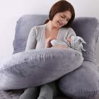 Pregnancy Pillow J u-shape Full Body Pillow 100  Cotton Maternity Support Pillow