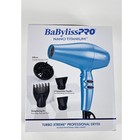 New Babylisspro Nano Titanium Turbo Xtreme Professional Hair Dryer Blue