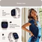 Fitbit Sense 2 Advanced Health   Fitness Smartwatch Lunar White Bluetooth Gps