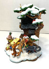 Danbury Mint Tigger   s Christmas House Party Lighted Figurine Unused Cord Tested
