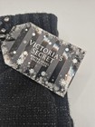 Victoria s Secret Logo Snowflakes Sparkle Convertible Mittens Gloves Black New