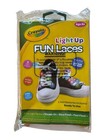 Crayola Kids Light Up Shoe Laces - 3 Modes - 1 Pair - White - Fun Laces  Ages 6 