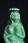 Vintage Japanese Ceramic Kappa Yokai Figure   Empty Shochu Bottle 23 5cm 9 3   G