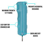 Police Magnum Keychain Pepper Spray Self Defense  50oz Teal 1 Pack Flip Top 