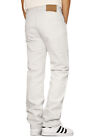 Men s White Regular Fit Straight Leg Denim Jeans Oscar  30-48   fast Ship
