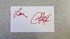 Cher Signed 3x5 Index Card Autograph