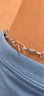 Sterling Silver Bowtie Wire Chain Necklace