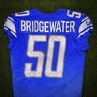 2023 Teddy Bridgewater  50 Game Worn Used Detroit Lions Jersey - Matched