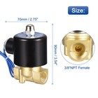3 8 npt 12vdc Solenoid Valve Brass For Fuel Oil Water Gas Normally Closed Valve