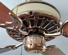Vintage 1982 Casablanca Zephyr 52  Ceiling Fan Brass With 3 Speeds Made In Usa