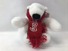 Lot Of 5 Mini Coca Cola Plush Polar Bear With Red Scarf - Brand New