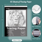 8 5  X 11  Artist   s Tracing Paper 112 Sheets Transparent Vellum Paper For Tra   
