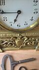Beautiful Ornate Brass 8 Day Clock With 2 Keys Working Nicely Decorated Solid