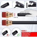 50 Ft 1 4 Dot Air Line With Brass Fittings For Air Bags Suspension 10-piece Kit