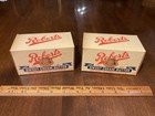2 Vintage Roberts Co  Sweet Cream Butter Dairy Cardboard Box Iowa Nebraska