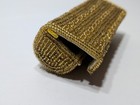    vintage    Gold Beaded Lipstick Case Holder W Snap Closure Multi Colors No Mirror