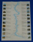 Brand New Fascinating Viking Cruise Castles Of Middle Rhine River Map Keepsake