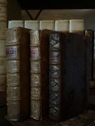 Lot Of 3 18th-19th Century Antique Decorative French Leather Bound Books
