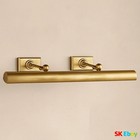 Cabinet Maker s 24  Picture Light Brass Vintage Antique Picture Wall Light Brass