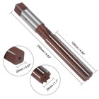28mm Hand Reamer Alloy Tool Steel H8 8 Straight Flutes Milling Cutter Tool