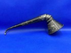 Large Antique Tin Ear Horn Hearing Aid 14 5 Inches Long Two Piece 19th Century