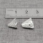 5 Sterling Silver Filigree Bead Caps 925 Silver Hollow Flower Tower Cone Cap