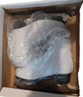 American Tricot Lined Girls White Figure Skates Size 13 New