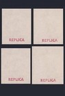 4 Pieces Of India 1854 Qv Queen Victoria Stamps Mnh Gummed Reproduction Stamp Sv