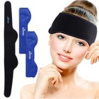 Headache Ice Pack Wrap For Migraines Relief  Fsa Eligible  2 Reusable Gel Packs