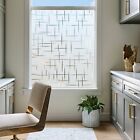 Rabbitgoo Cross Frosted Window Privacy Film Static Cling Decorative Stickers
