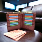 Men s Genuine Leather Bifold Wallet Hipster Credit Card Id Holder Rfid Blocking