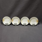 Wall Mount Plate Rack Picture Frame Holder Small 24  Black Metal Twisted Scroll