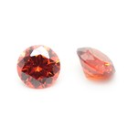 500pcs 0 7   20mm Round Cut Orange Loose Cubic Zirconia Aaaaa Cz Stone Quality
