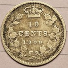 1900 Canada 10 Cents Silver - Beautiful Higher Grade 