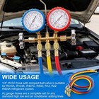 3 Pieces Ac Manifold Gauge Hose Kit With Ball Valve  1 4  Hvac Refrigerant