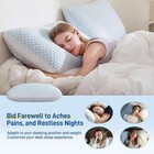Alkyonos King 2-pack Shredded Memory Foam Cooling Pillow  Adjustable