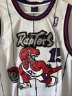 Men   s Vintage Authentic Toronto Raptors Vince Carter  15 Jersey Sz 54 - White