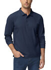 Men s Casual Polo Shirts Long Sleeve Quick Dry Golf Sport Shirt Work Hiking Tops