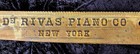 Antique New York Piano Co Salvage Decor De Rivas Cast Iron Art Music