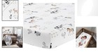 Breathable 100  Cotton Fitted Crib Sheet - Baby Farm Animals  28x52 Inch