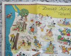 Vintage Circa 1935 Dixon s Mickey Mouse Map Of The United States Walt Disney