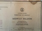Vintage Ww Ii 1943 Us Navy Midway Islands C gs 4188 Pacific Nautical Chart Map